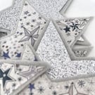 Silver Themed Star Garland - Perfectly Imperfect