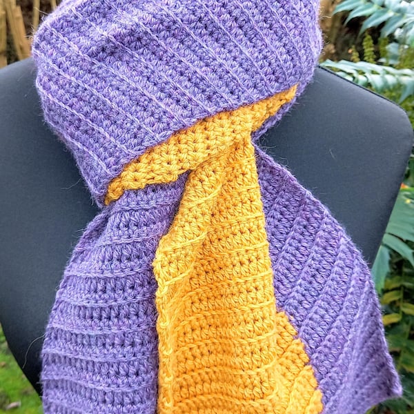 Handmade Crochet Alpaca Scarf