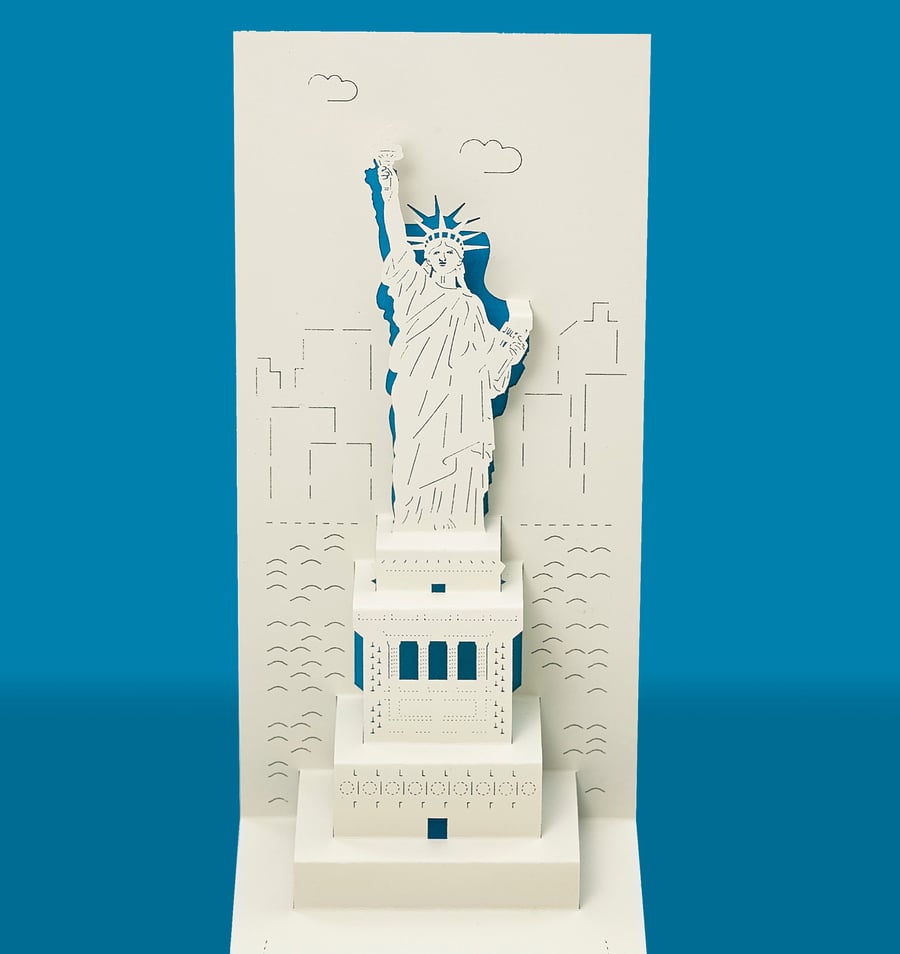 Statue of Liberty New York pop-up card