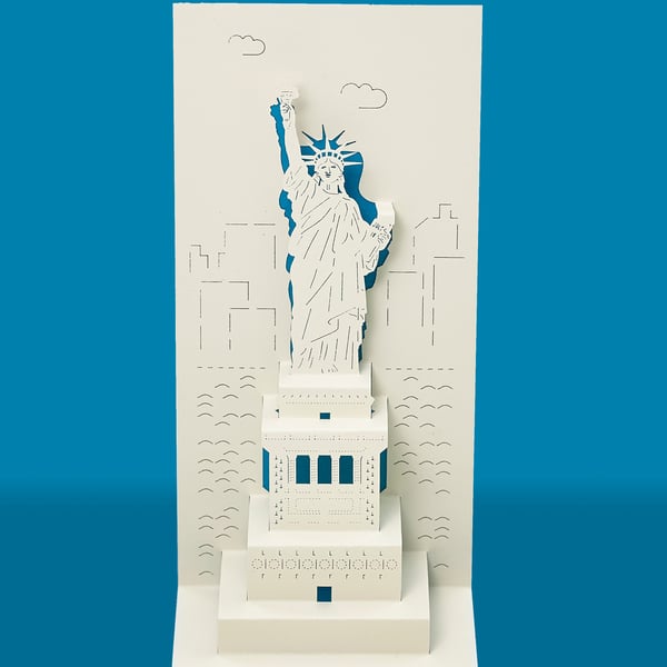 Statue of Liberty New York pop-up card