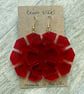 Vintage Red Octon Earrings