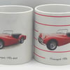 Triumph TR3 1958 - 11oz Ceramic Mug - Plain or Stripy Design