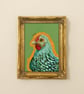 Colourful Green Chicken Print - Image 1