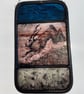 Running hare stained glass light catcher