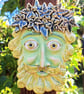 Bogie Basil - stoneware wall plaque