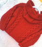 Child's Knitted Duffel Jacket, Winter Coat, Custom Make, Cabled Hooded Jacket - Image 4