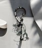 Lizard guardian (white howlite)