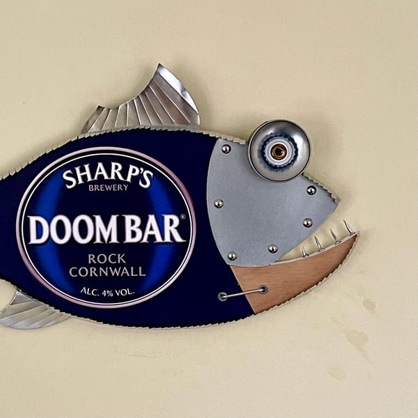 Doom bar, Amber Ale, Weird Fish, Man Cave, Garden Bar, Fisherman, Wall Art, Pub 