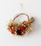 Rustic Autumn Dried Flower Wreath Decoration
