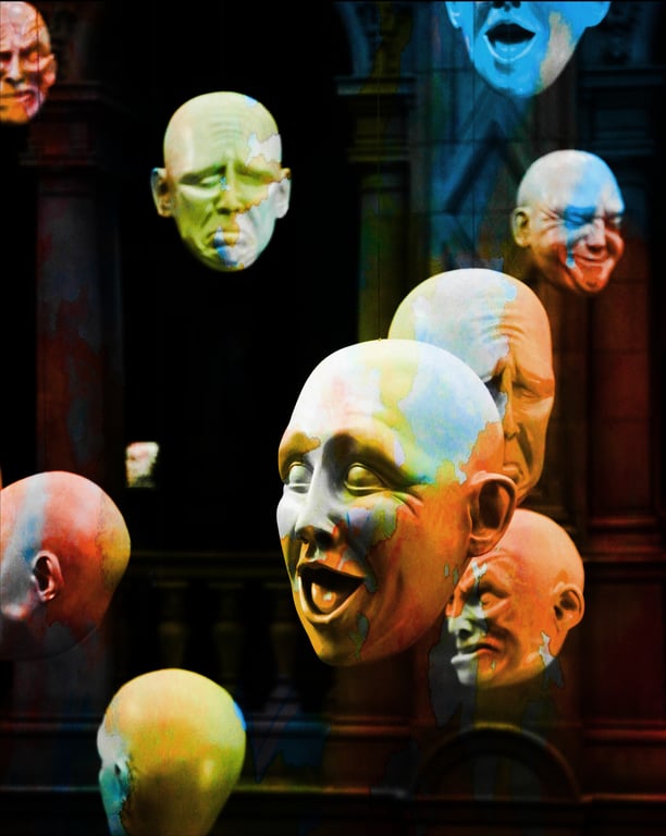 Archival Print of Iconic Kelvingrove Art Gallery Glasgow Heads Sculpture