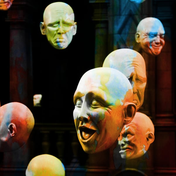 Archival Print of Iconic Kelvingrove Art Gallery Glasgow Heads Sculpture