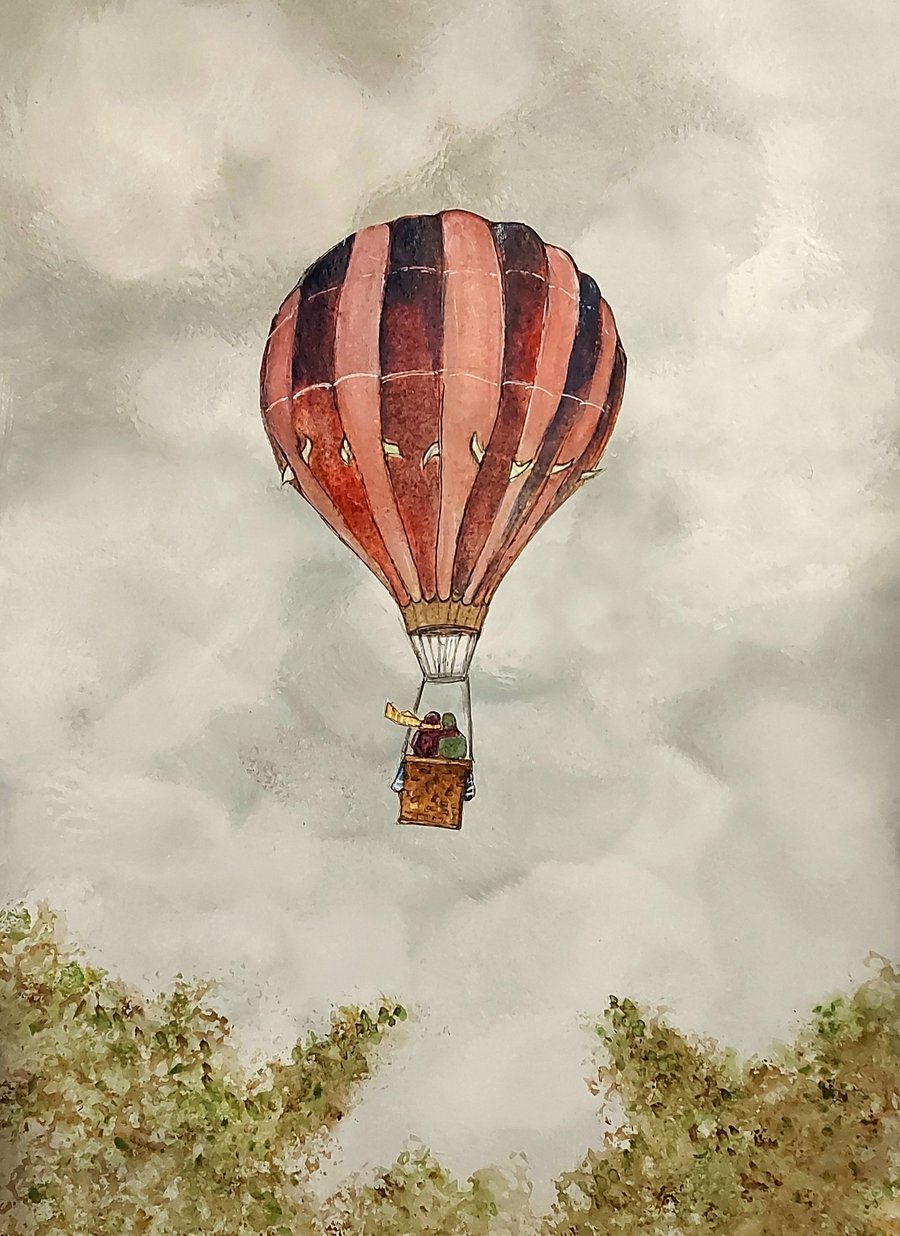 The beautiful atmospheric "Adventure Is In The Air" Print 
