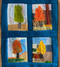 Abstract trees embroidered textile hanging  - Image 4