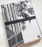Black and white covered notebook - reusable cover - one-off - Image 2