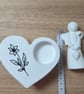 Handmade Angel Decoration on Heart Base - Image 5