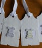 Bunting & Bunny New Baby Card  with Free Gift Tag- Blue - Image 4