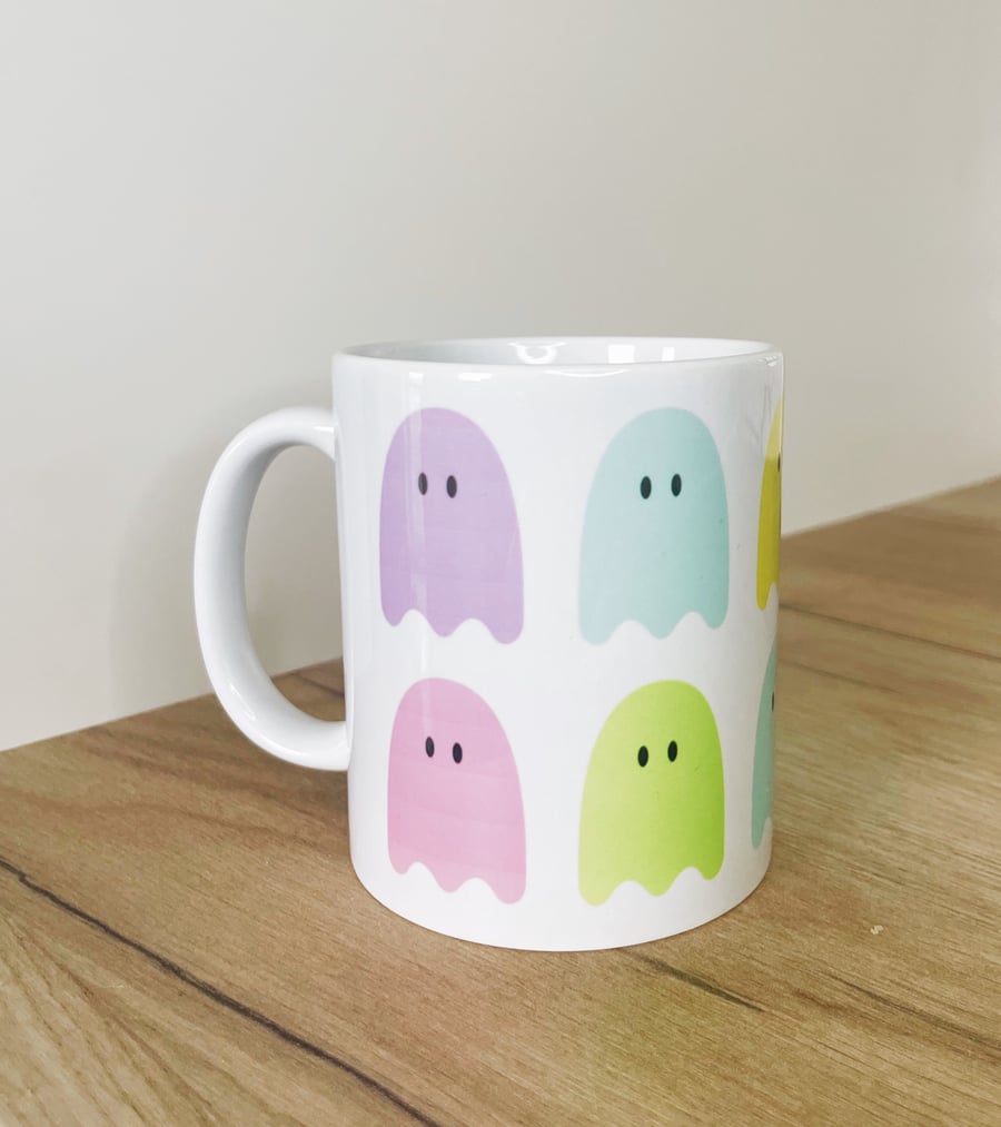 Cute Pastel Ghost Coffee Mug