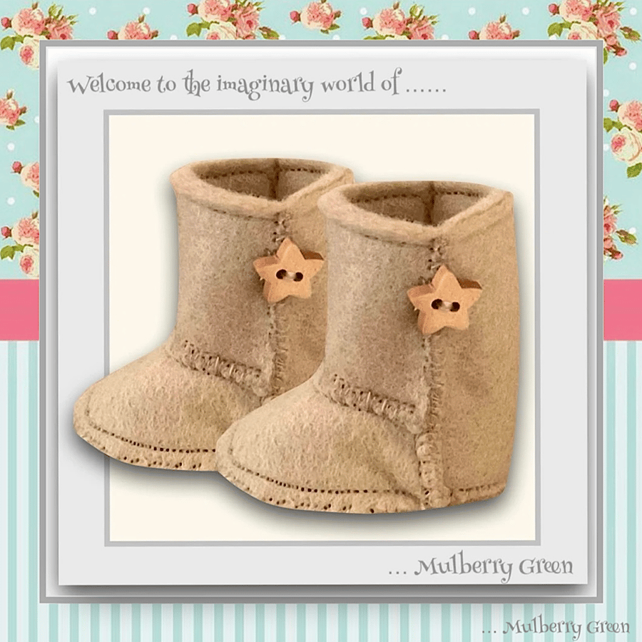 Camel Winter Boots with Stars