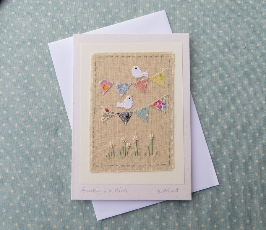 Bunting with Birds