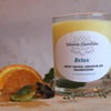 Sweet Orange, geranium and Frankincense essential oil candle