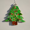 Christmas tree mosaic wall hanger