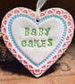 Perfectly Imperfect Small Ceramic heart decoration Baby Cakes