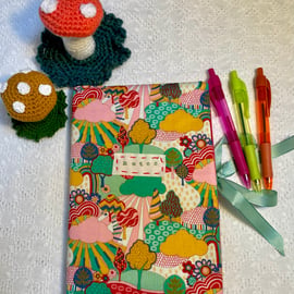 Reusable Liberty Fabric Notebook Cover and Notebook