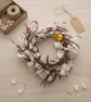 rustic hand made dried honesty flower wreath