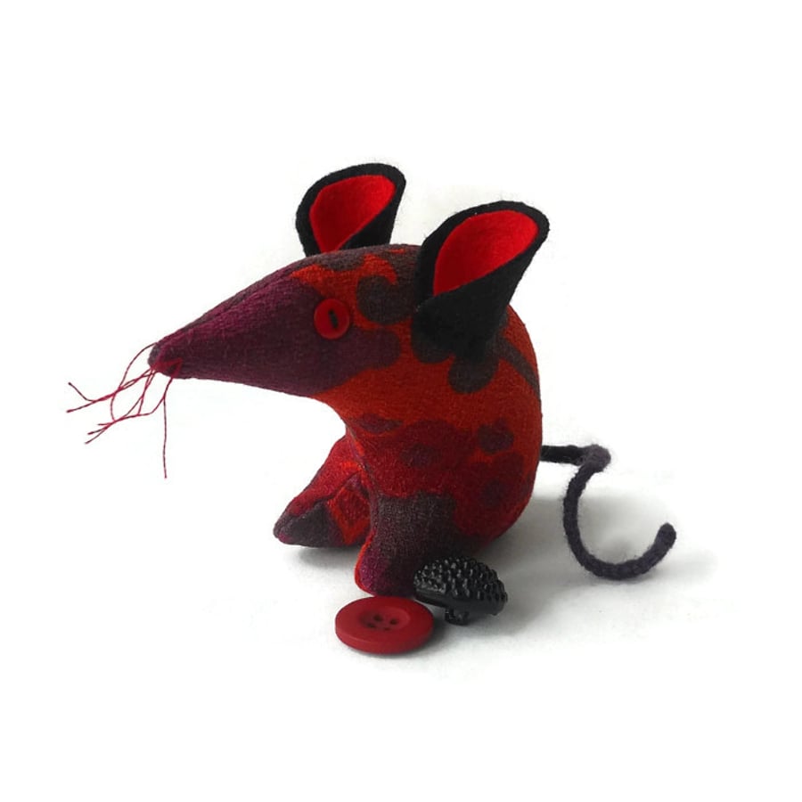 Vintage fabric Retro Mouse 