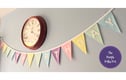 Birthday bunting and garlands