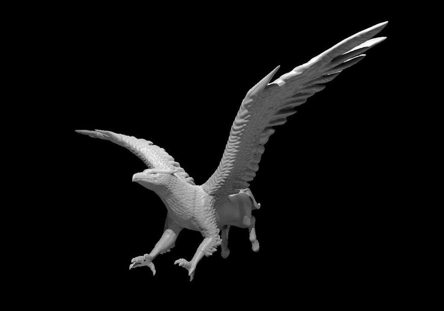 Hippogriff - 3D Printed Resin DnD Pathfinder Figure Mini Miniature