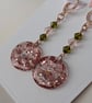 Small Round Resin Earrings - Image 2