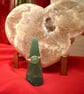 Wire-wrapped Silver-plated Green Aventurine ring