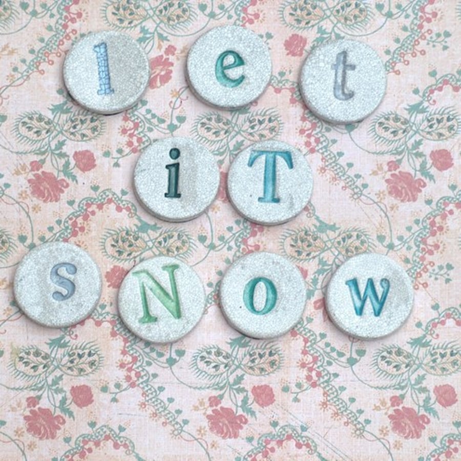 Fridge Magnets "Let It Snow"