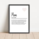 Mum definition print 