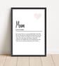 Mum definition print  - Image 1