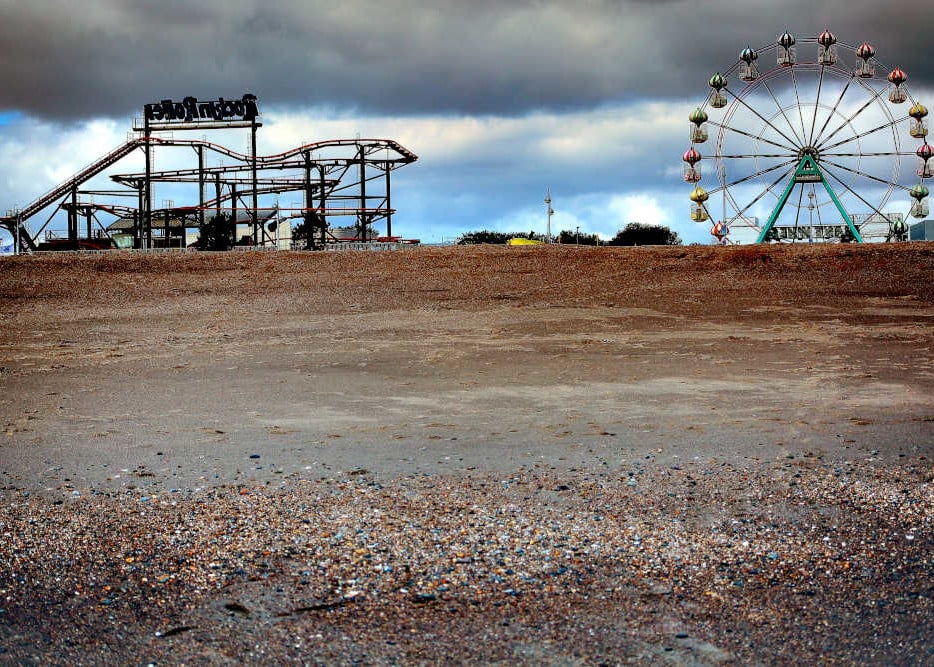 Skegness Beach Picture, Seafront photo print