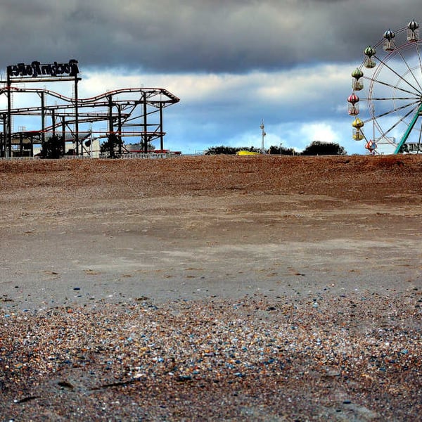Skegness Beach Picture, Seafront photo print