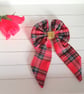 Large Red Tartan Bow - Image 1