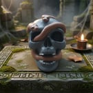 Skull with Snakes Gothic Home Decor