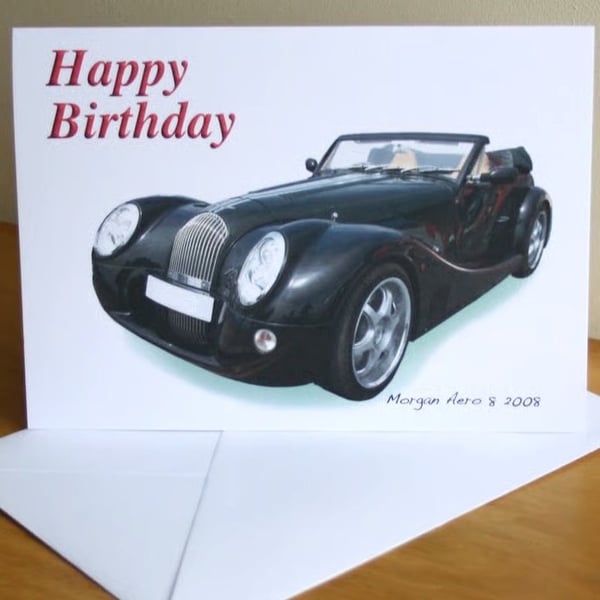Morgan Aero 8 2008 - Birthday, Anniversary, Retirement or Plain Card