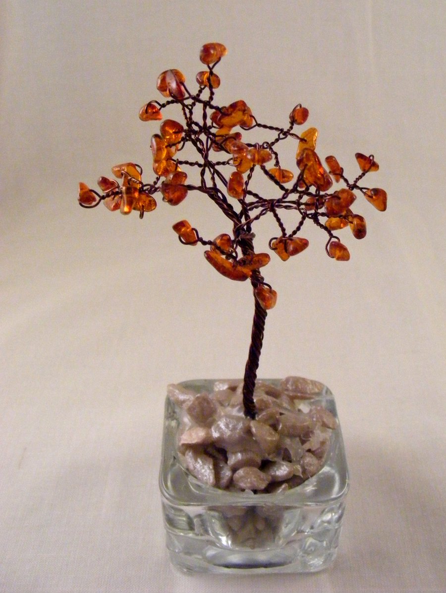 Baltic Amber Gemstone Tree