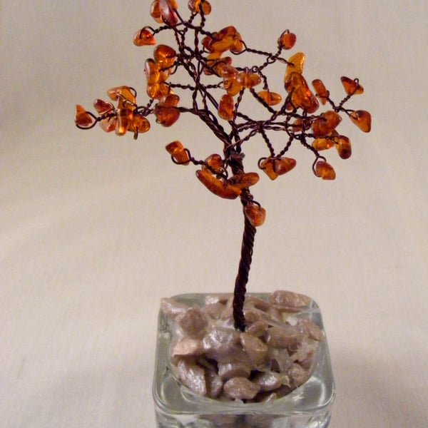 Baltic Amber Gemstone Tree