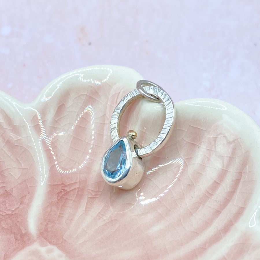 Sky Blue Topaz Fidget Pendant 