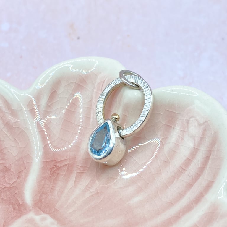 Sky Blue Topaz Fidget Pendant 