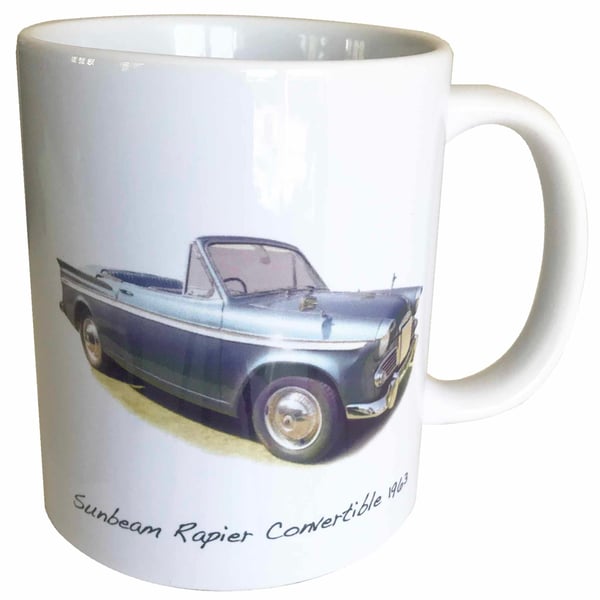 Sunbeam Rapier Convertible 1963 - 11oz Ceramic Mug for British Open Top Car fan