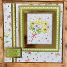 Spring Floral Easter Card. Easter Card.