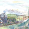 Classic Steam locomotive birthday cards