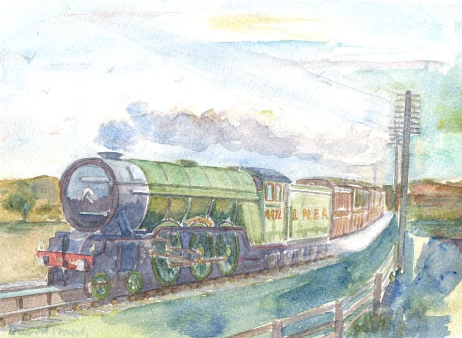 Classic Steam locomotive birthday cards