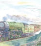 Classic Steam locomotive birthday cards